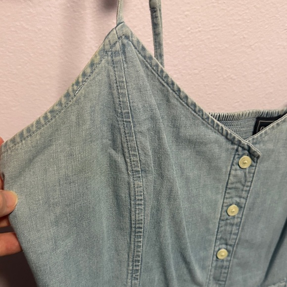 GAP Light Blue fit and flare Dress - Picture 5 of 8